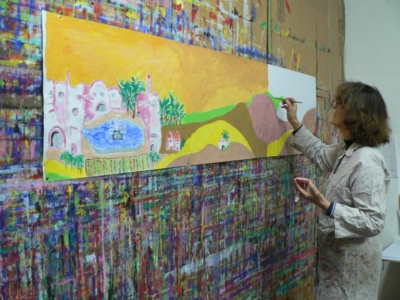 Atelier gouache, le jeu de peindre