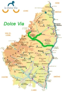 Tracé Dolce Via Ardèche