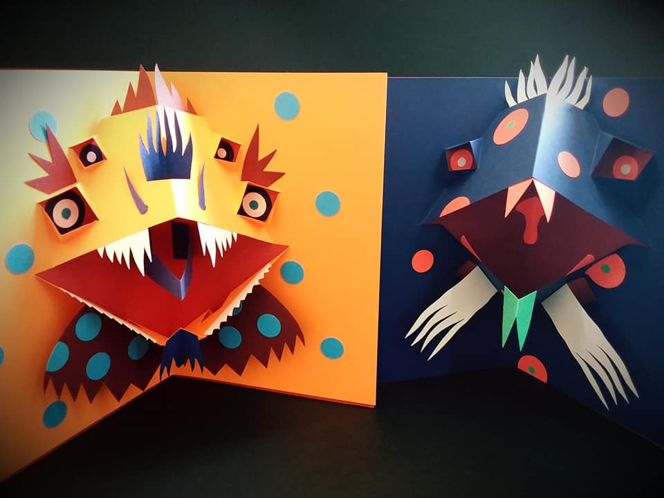 Pop'up et illustrations à La Réserve à Bulles avec Arno Célérier Ateliers Pop Up par Arno Célérier
