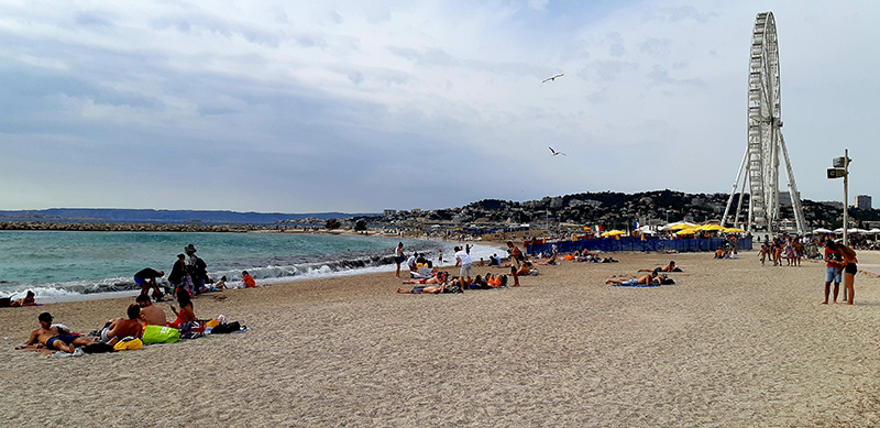 Plage du Prado à Marseille