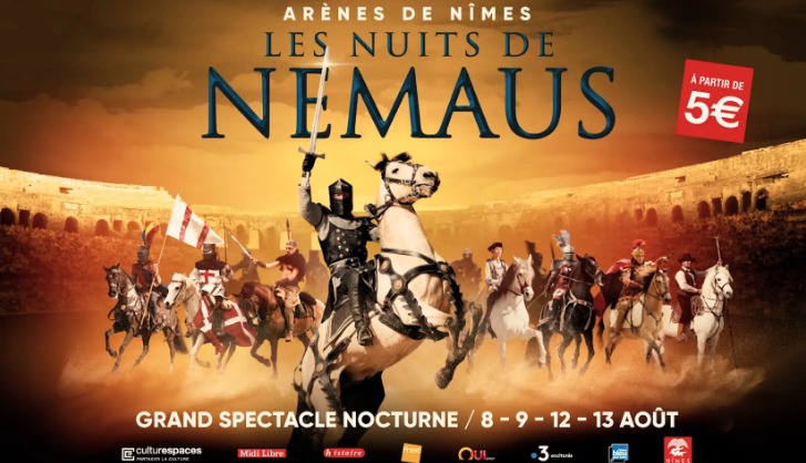 Les Nuits de Nemaus, spectacle inédit dans les Arènes de Nîmes Les Nuits de Nemaus, Nîmes