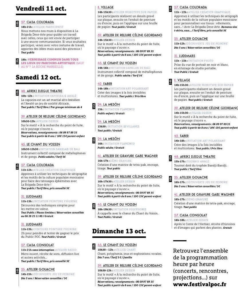 POC 2019, dans les ateliers