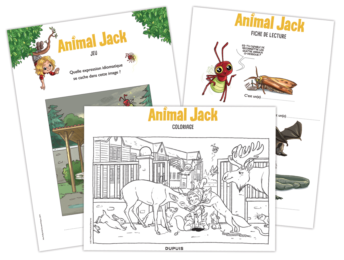Magazines en ligne et activités, les maisons d'édition occupent les enfants pendant le confinement Activités à télécharger autour du livre Animal Jack