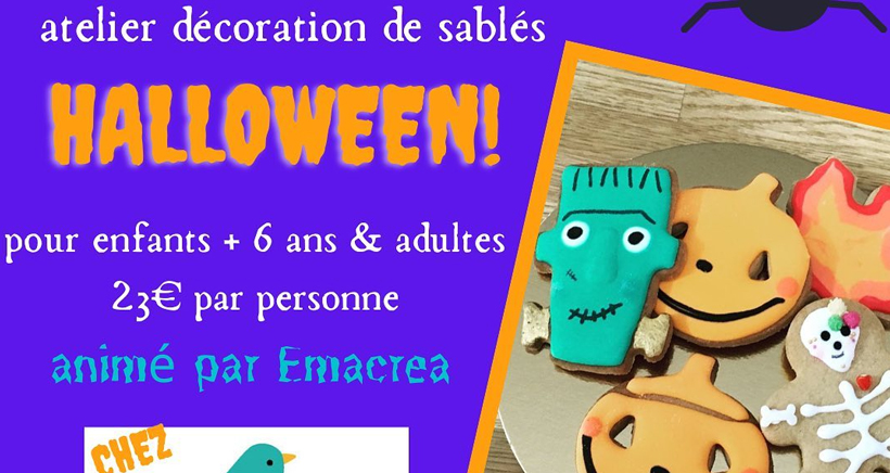 Atelier sablés d'halloween