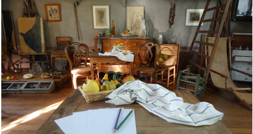 Visite sensorielle en famille à l'atelier de Cezanne