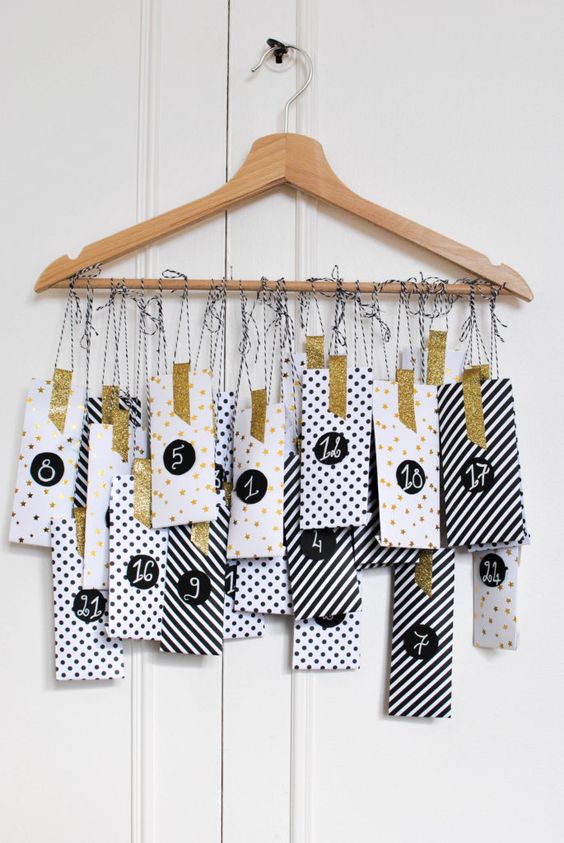 Calendrier de l'avent facile