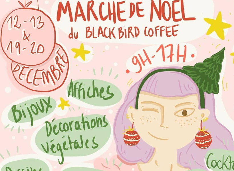 Marché de Noel au Black Bird Coffee à Marseille