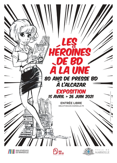 exposition Les héroïnes de BD à l'Alcazar