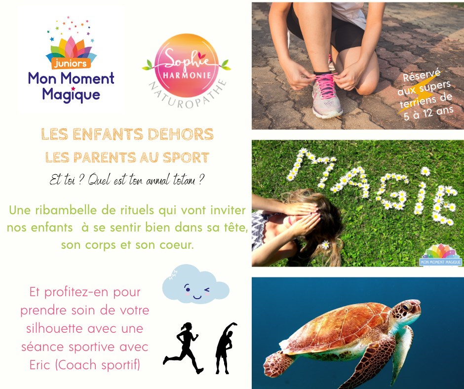 Les enfants dehors, les parents au sport