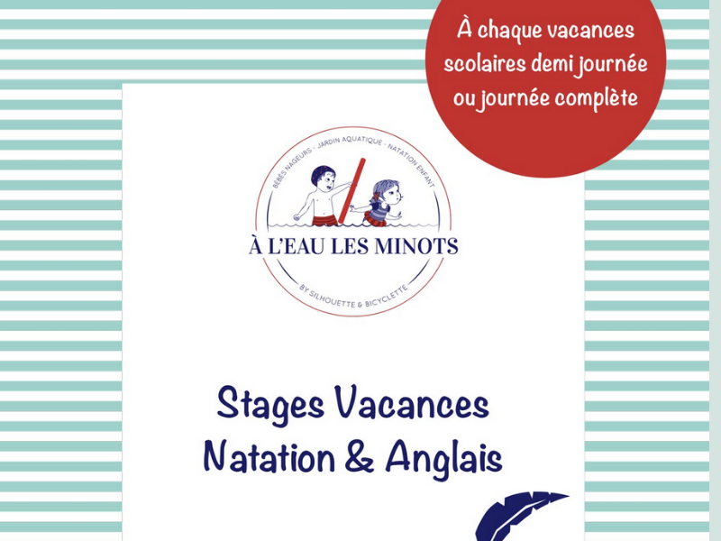 Stages vacances piscine et anglais