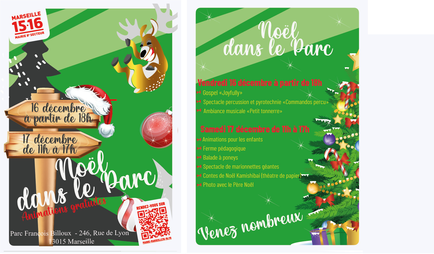 Noel dans le parc François billoux