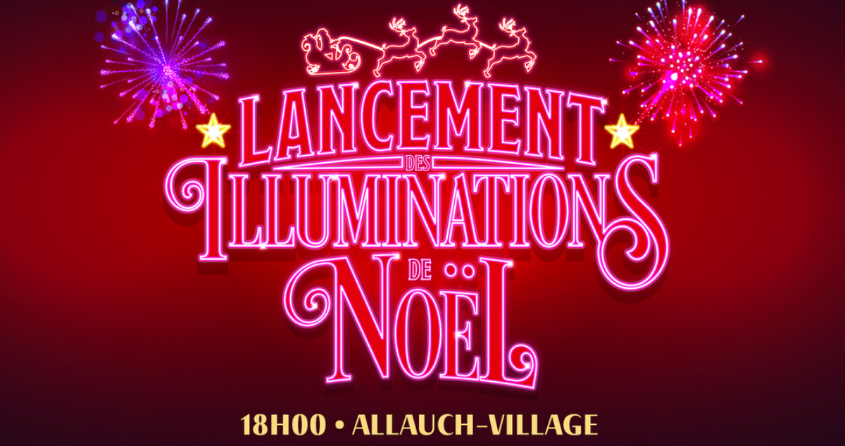 Noël à Allauch : lancement des illuminations et feu d'artifice