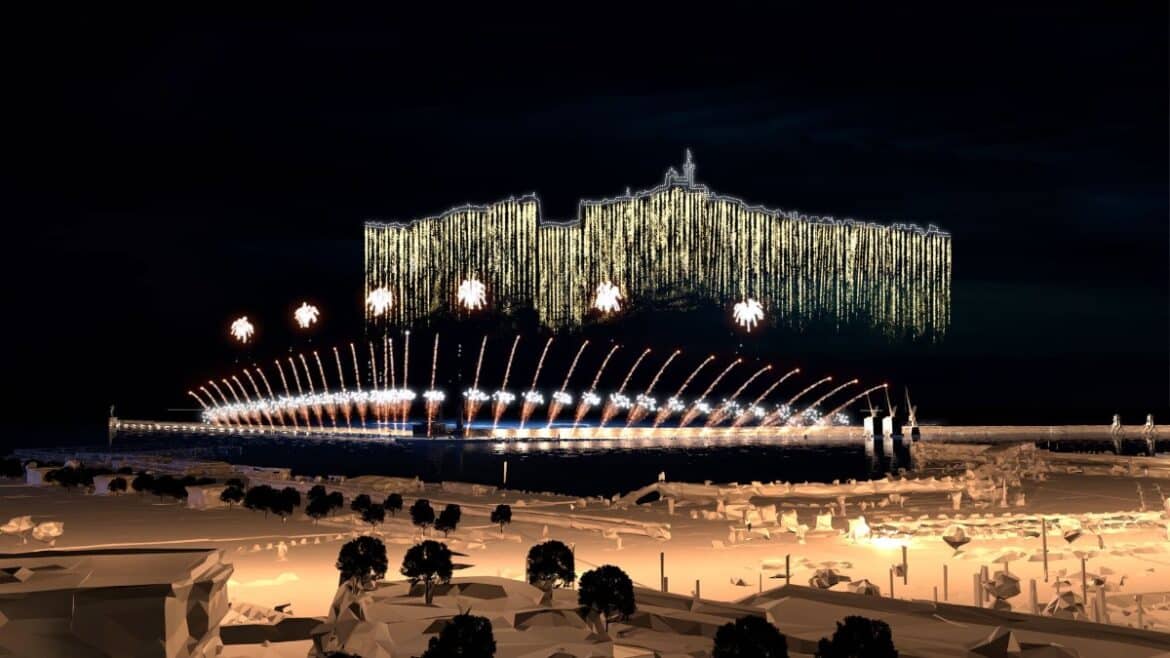 Spectacle de drones à Marseille