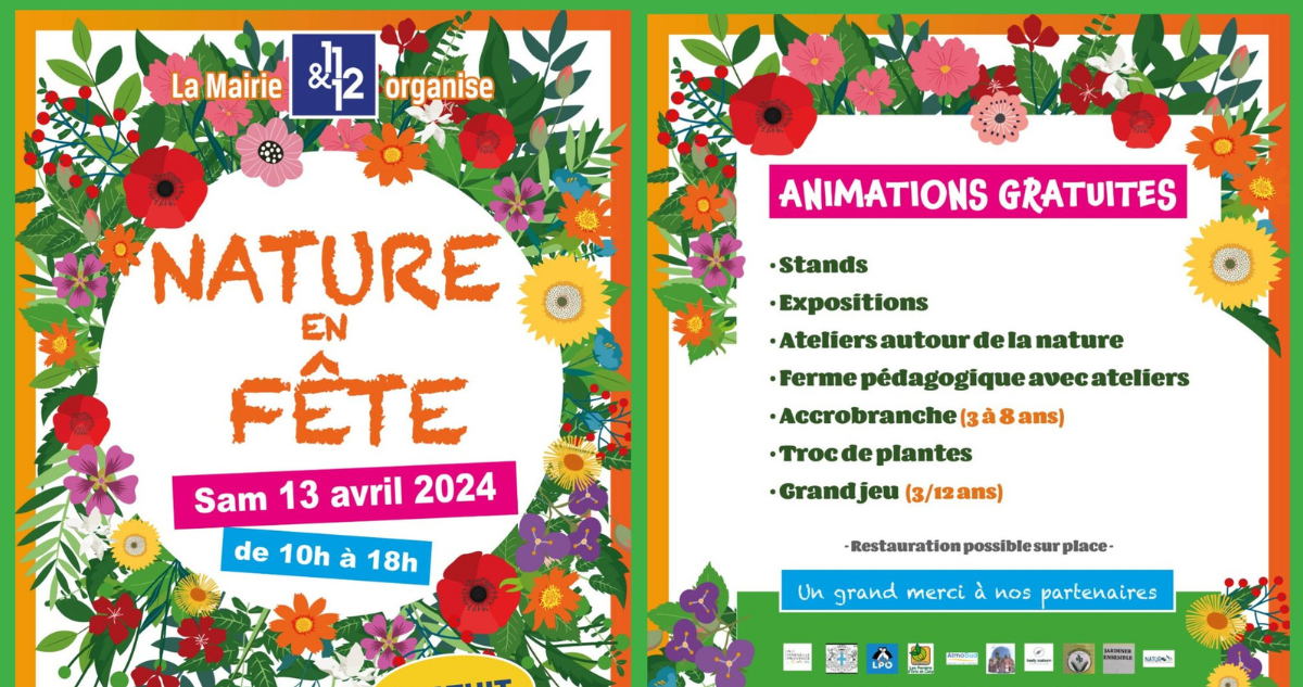 Nature en Fête c'est ce samedi 13 avril au parc de la Mirabelle à Marseille