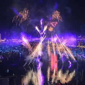 Noel à Marseille, feu d'artifice