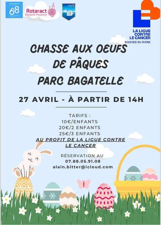 Chasse aux oeufs au Parc de Bagatelle