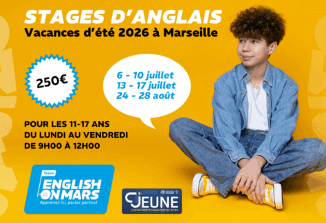 Stages d’anglais des vacances d'été 2026 (ados)