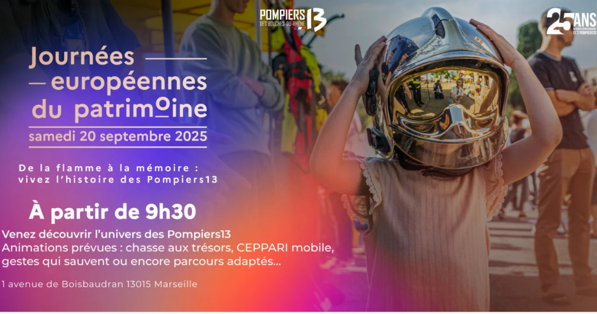 Journées européennes du patrimoine avec les Pompiers13 à Marseille