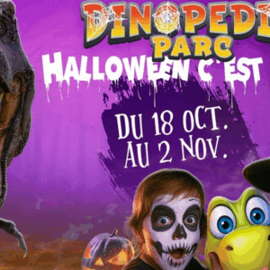 Halloween au temps des dinosaures au parc Dinopedia
