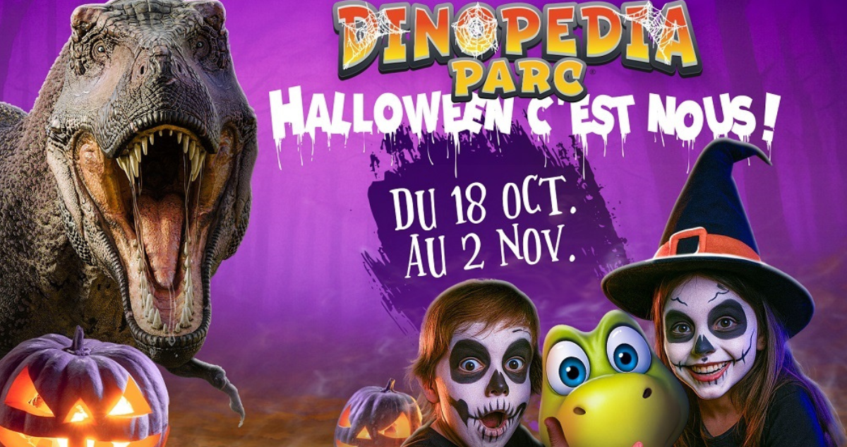Halloween au temps des dinosaures au parc Dinopedia