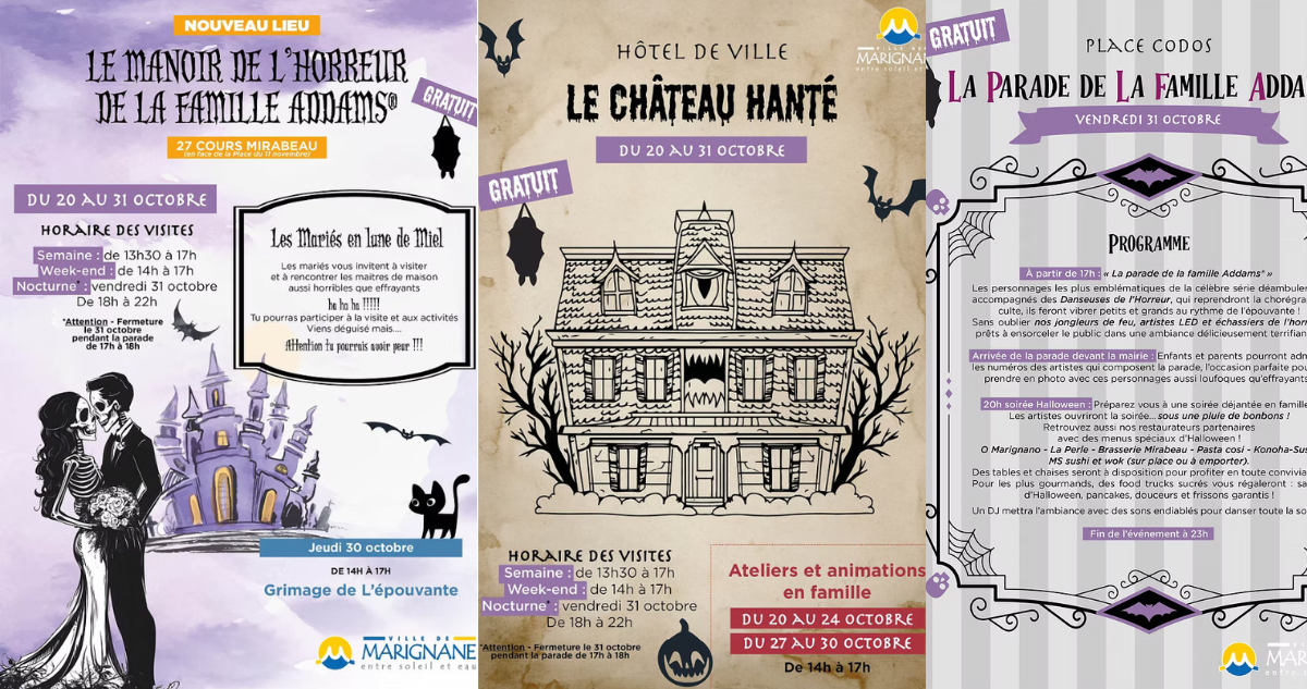 Halloween à Marignane : manoir, château hanté et parade