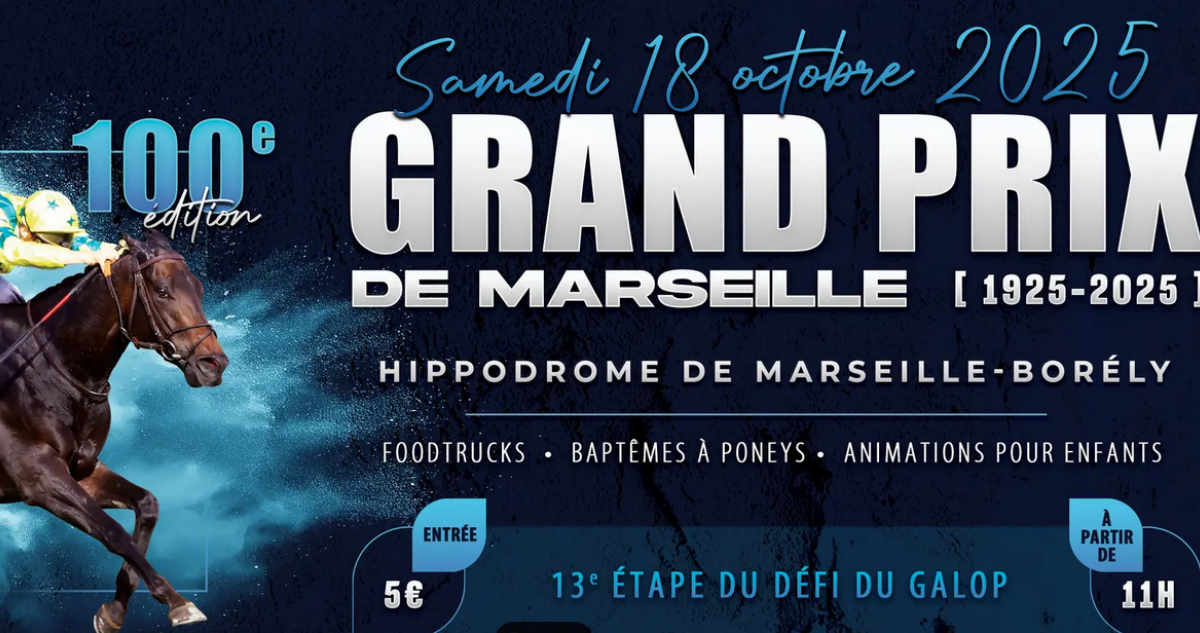 Le Grand Prix de Marseille fête ses 100 ans à l’hippodrome Borély