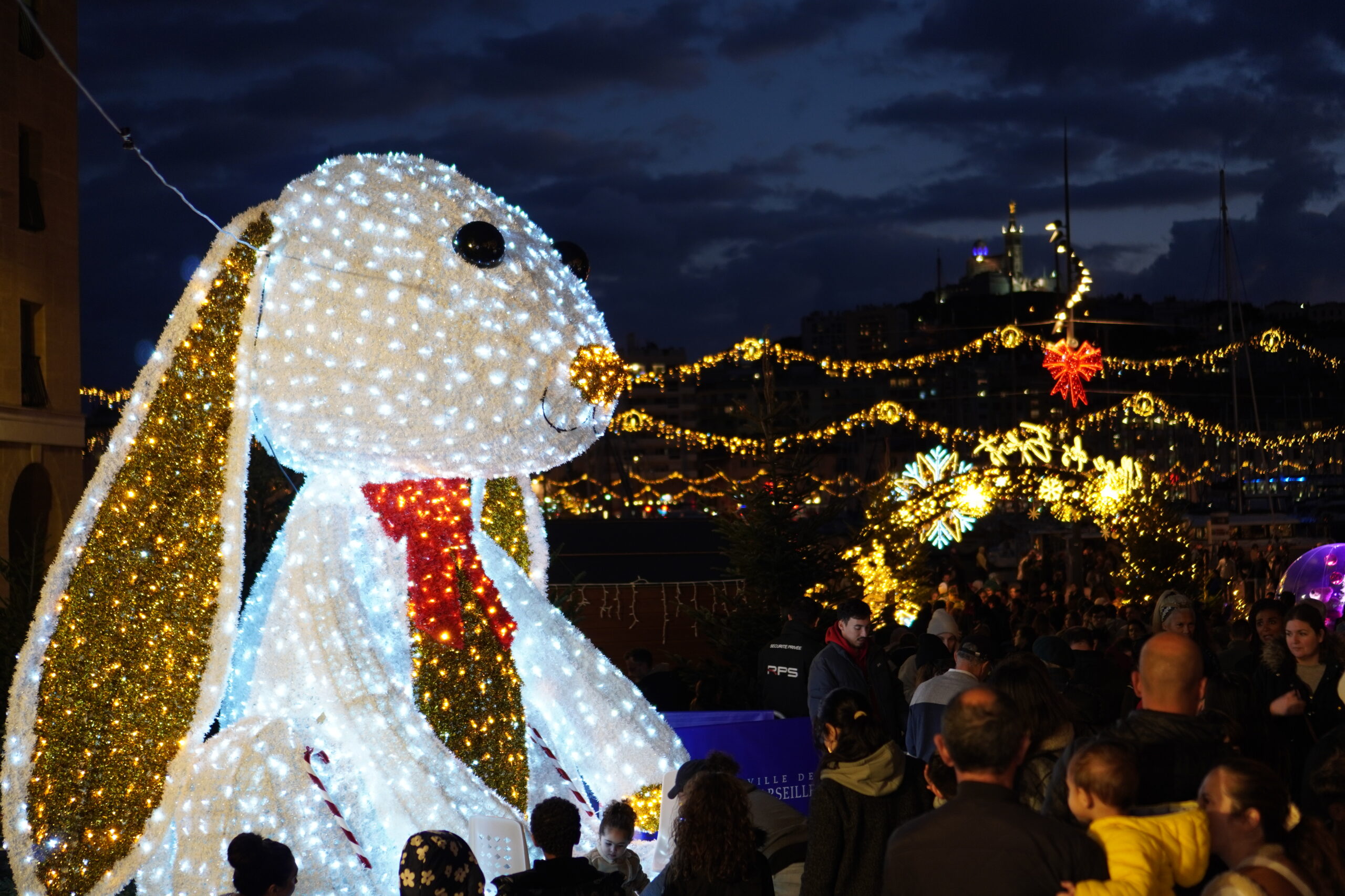 Village de Noël des enfants à Marseille