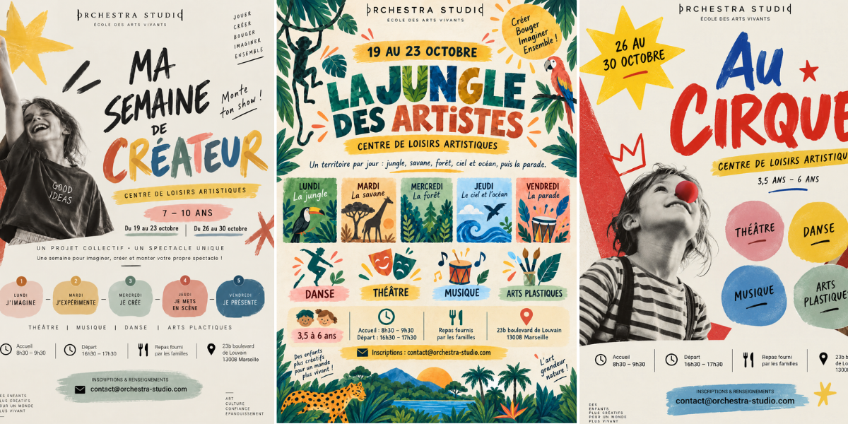 Stages vacances de la Toussaint chez Orchestra Studio