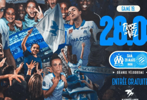Match gratuit à l'Orange Vélodrome : Olympique de Marseille (féminines) vs Montpellier HSCF
