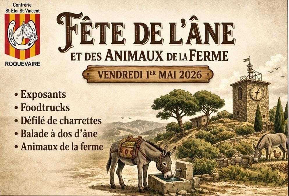 Fête de l'Âne et des animaux de la ferme à Roquevaire