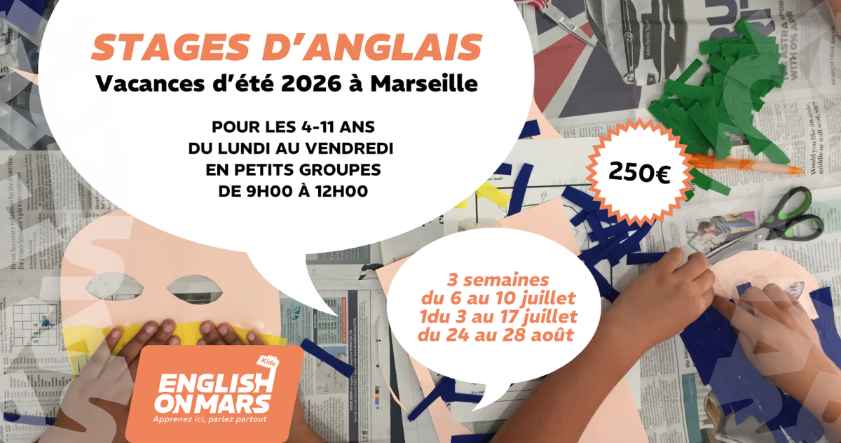 Stages d’anglais des vacances d’été pour les 4-11 ans