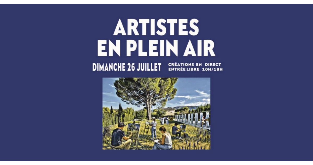 Artistes en plein air : peintres et sculpteurs en création, en famille à Eygalières