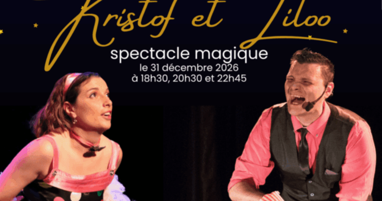 Réveillon en famille avec Kristof et Liloo : magie, humour et buffet au Divadlo le 31 décembre