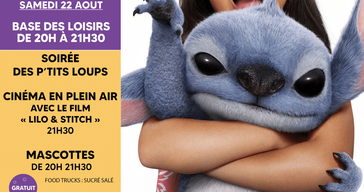 Soirée des p&rsquo;tits loups : projection Lilo & Stitch et mascottes pour les enfants à Marignane
