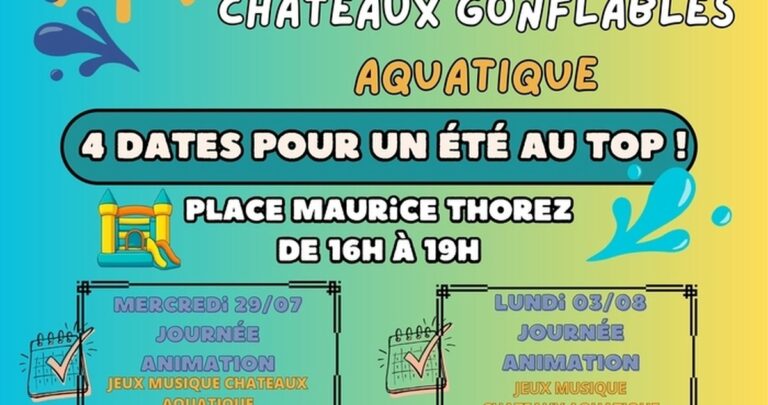 Journées Animations Barriolaises à Arles : châteaux gonflables et jeux d&rsquo;eau en famille