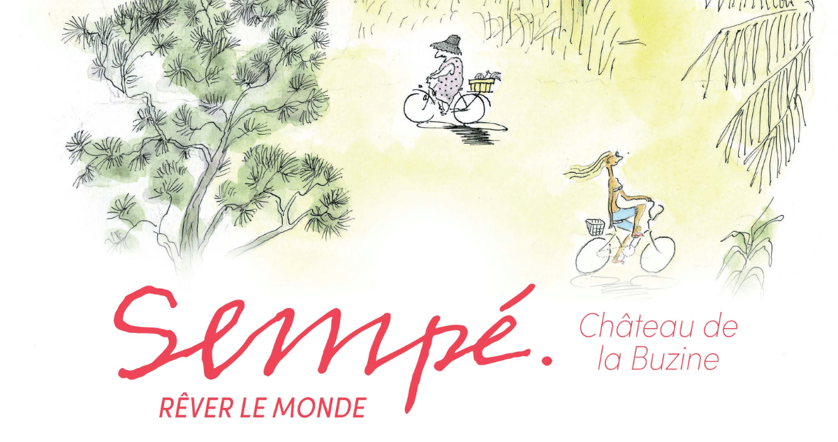 Exposition Sempé au Château de La Buzine : rêver le monde en famille