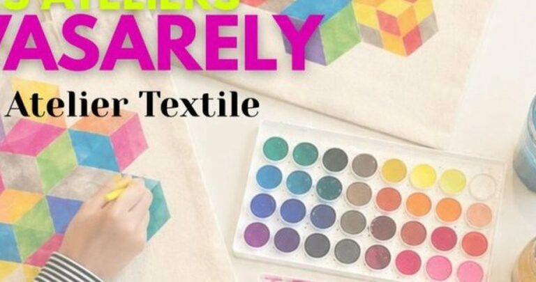 Atelier Textile aux Ateliers Vasarely : peignez votre tote bag en famille à Aix