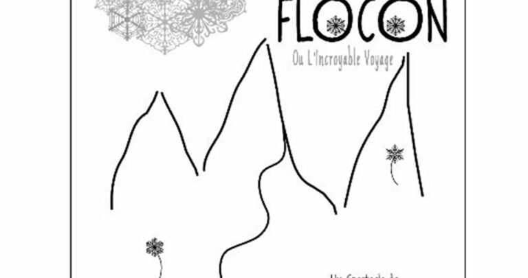 M. Flocon ou l&rsquo;incroyable voyage : l&rsquo;épopée poétique d&rsquo;un flocon, de la montagne à la mer