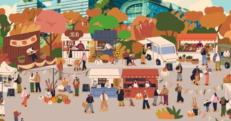 Le marché des producteurs fête l’arrivée de l’automne à Saint-Just