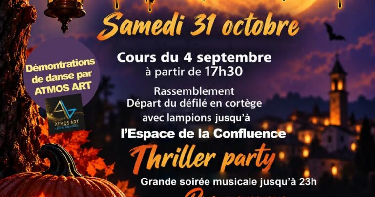 Halloween à Auriol : défilé aux lampions et Thriller Party à l’Espace de la Confluence