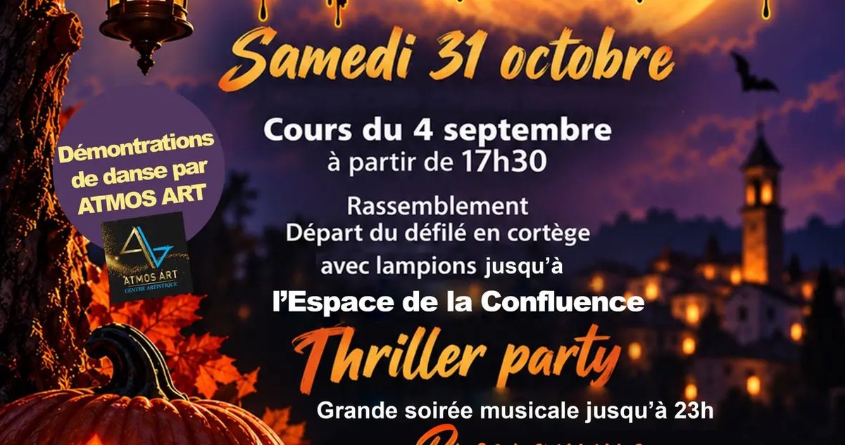 Halloween à Auriol : défilé aux lampions et Thriller Party à l’Espace de la Confluence