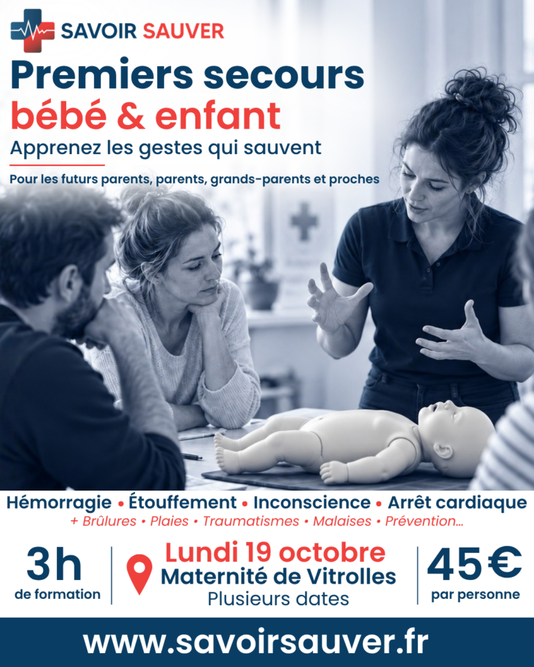 Atelier Premiers Secours Bébé & Enfant – Vitrolles