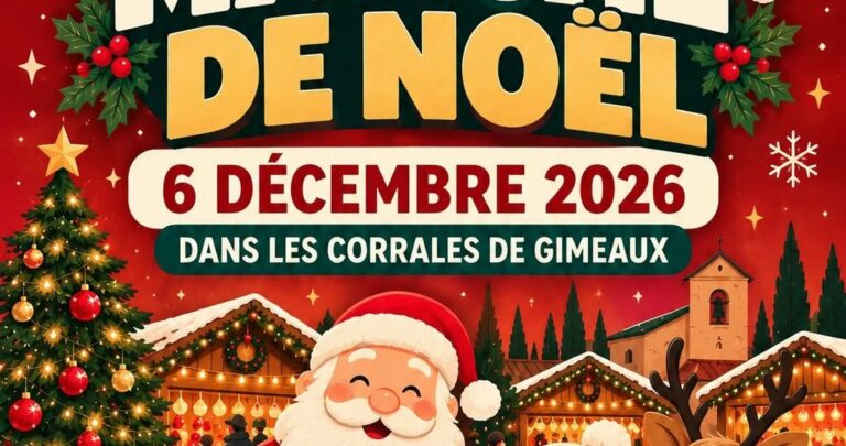 Marché de Noël de Gimeaux : ateliers et spectacle de magie aux Corrales, près d’Arles