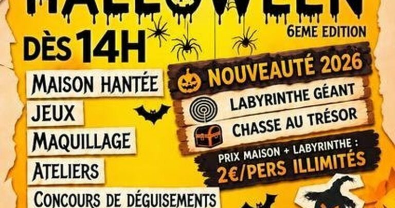 Halloween à Cabannes : maison hantée, labyrinthe géant et concours de déguisements