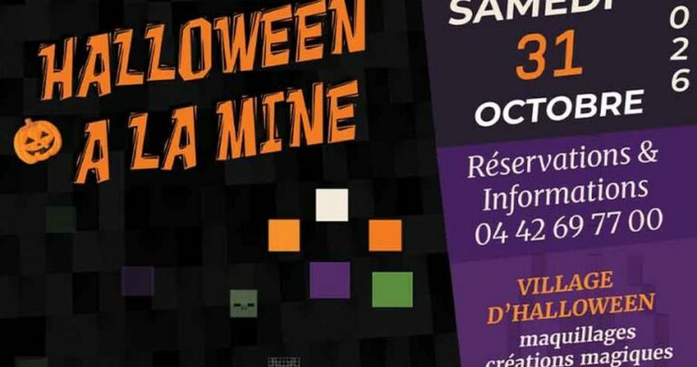 Halloween à la Mine version Minecraft : village fantastique et escape game au Musée de la Mine de Gréasque