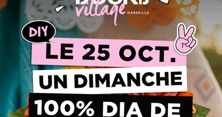 Halloween façon Día de los Muertos aux Docks Village : atelier masques et piñata gratuits