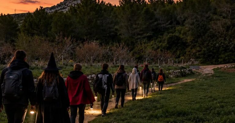 Randonnée nocturne « Frissons dans la colline » : histoires effrayantes à la lampe frontale pour Halloween, à Aubagne