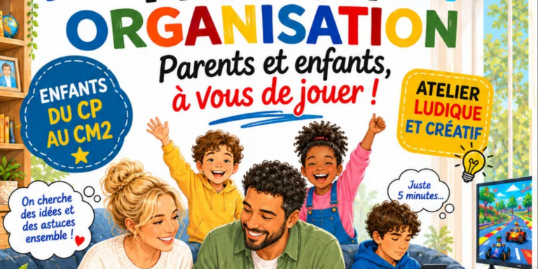 Mission Organisation : un atelier parents-enfants pour mieux s’organiser au quotidien, à Simiane-Collongue