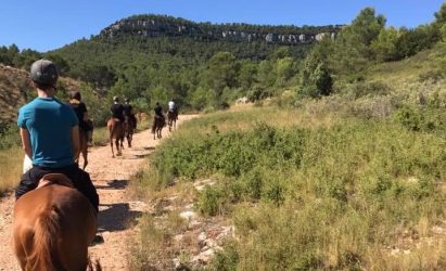 Randonnée équestre dans le massif de la sainte baume
